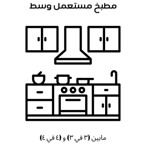 تنظيف مطبخ مستعمل وسط