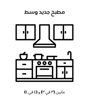 تنظيف مطبخ جديد وسط